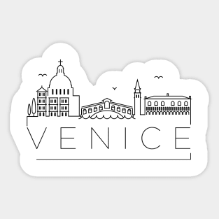 Venice Minimal Skyline Sticker